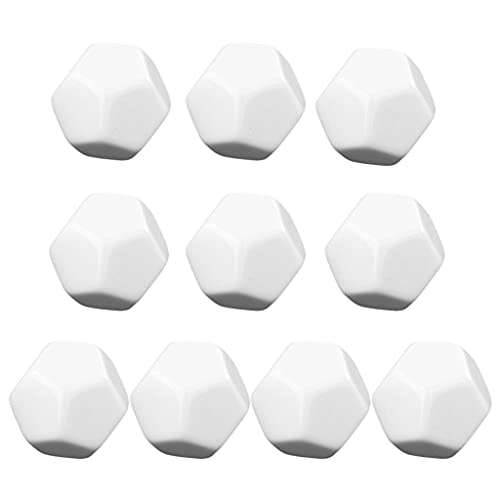 BABYVIVA 10pcs/Pack Neue Acryl Weiße Würfel Unterricht Requisiten Spielzubehör Mathematische Werkzeuge Pentagonale Ecke BABYVIVA 10pcs/Pack Neue Acryl Weiße Würfel Unterricht Requisiten Spielzubehör Mathematische Werkzeuge Pentagonale Ecke von BABYVIVA