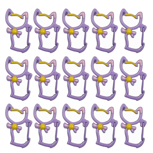 BABYVIVA 15pcs Katzen Geformte Schlüsselrissschlüsselschlüsselketten Dekoration Zubehör Für Schlüsselhalter Tasche Charme Handwerkzeug Spielzeugzubehör Accessoires von BABYVIVA
