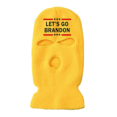 BABYVIVA 3-Loch FJB Strickhut Full Face Wir Gehen Wir Gehen Face FJB Für Prozessionsparty Halloween Cosplay von BABYVIVA