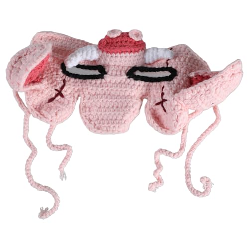 BABYVIVA 3D Schweine Kopfbedeckung Handgewebtes Strick Gesichtsmaske Neuheit Party Kopfbedeckung Für Mädchen Jungen Strickkopf Halloween Accessoires BABYVIVA 3D Schweine Kopfbedeckung Handgewebtes Strick Gesichtsmaske Neuheit Party Kopfbedeckung Für Mädchen Jungen Strickkopf Halloween Accessoires von BABYVIVA