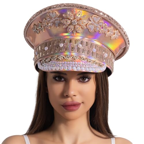 BABYVIVA Besetzt Captain Für Hochzeit Goth Wide Bim Carnival Party Frauen Braut Fedora Rollenspiel BABYVIVA Besetzt Captain Für Hochzeit Goth Wide Bim Carnival Party Frauen Braut Fedora Rollenspiel von BABYVIVA