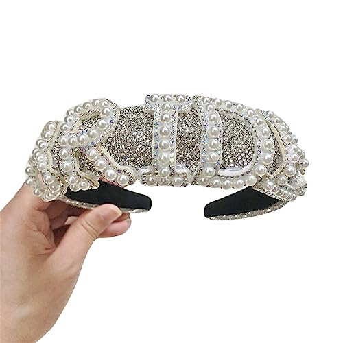 BABYVIVA Brautpolsterstadband Prinzessin Kopfbedeckungen Junggesellenparty Vintage Atemberaubende Perlen Kopfstücke Party Requisiten BABYVIVA Brautpolsterstadband Prinzessin Kopfbedeckungen Junggesellenparty Vintage Atemberaubende Perlen Kopfstücke Party Requisiten von BABYVIVA