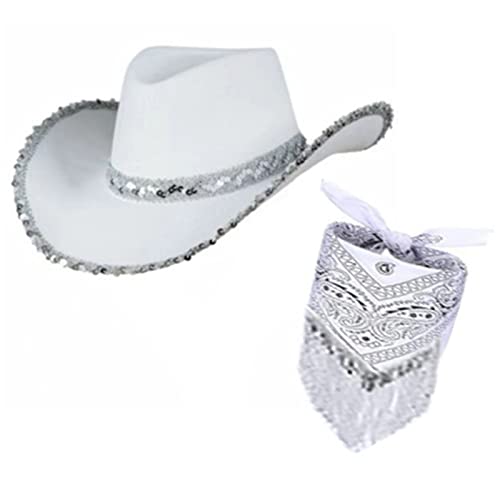 BABYVIVA Cowboyhut, Cowgirl-Hut, Bandana, Cowboyhut, Bandana, Cowgirl-Halstuch, Cowboy-Bandana, Junggesellinnenabschiedshut, Brautparty-Schal BABYVIVA Cowboyhut, Cowgirl-Hut, Bandana, Cowboyhut, Bandana, Cowgirl-Halstuch, Cowboy-Bandana, Junggesellinnenabschiedshut, Brautparty-Schal von BABYVIVA
