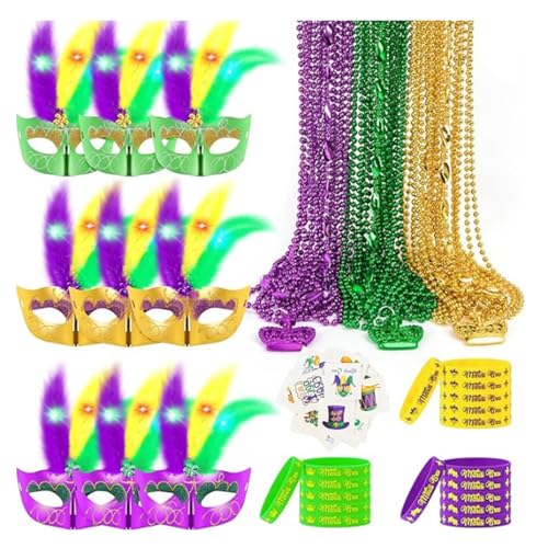 BABYVIVA Disco Accessoires Kostüm Für Männer Männer Unisex Maskerade Maske Pailletten Halskette Körper Aufkleber Armband BABYVIVA Disco Accessoires Kostüm Für Männer Männer Unisex Maskerade Maske Pailletten Halskette Körper Aufkleber Armband von BABYVIVA
