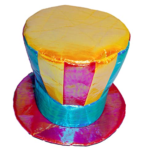 BABYVIVA Flat Top Clown Für Männer Halloween Adult Fühlte Karneval Clown Mit Regenbogenfarbe. von BABYVIVA