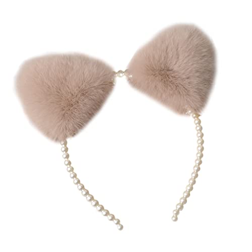 BABYVIVA Frauen Für Katzenohren Stirnband Ohren Kopfschmuck Perlen Haarbandanime Für Halloween Christmas Cosplay Accessorie BABYVIVA Frauen Für Katzenohren Stirnband Ohren Kopfschmuck Perlen Haarbandanime Für Halloween Christmas Cosplay Accessorie von BABYVIVA