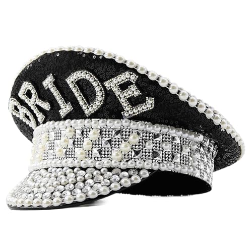 BABYVIVA Funkelnde Captain Heavy Crystal Pailletten Für Bachelorette Party Captain Braut Für Schauspieler Schauspielerin BABYVIVA Funkelnde Captain Heavy Crystal Pailletten Für Bachelorette Party Captain Braut Für Schauspieler Schauspielerin von BABYVIVA