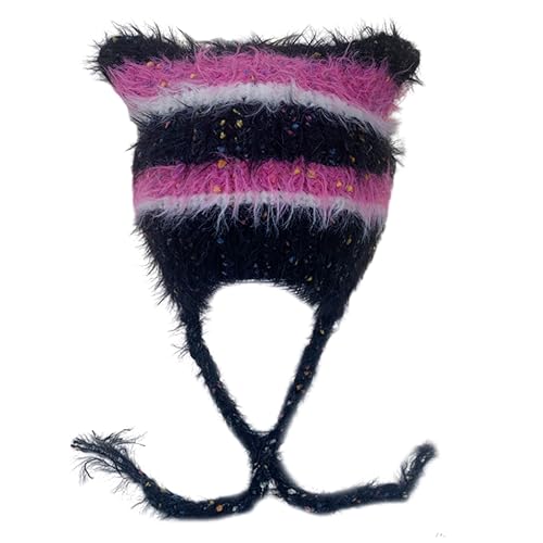 BABYVIVA Gestreifte Gestrickte Mütze Halloween Gestreift Kätzchen Ohrhut Kostüm Party Cosplay Party Hüte Kopfbedeckung BABYVIVA Gestreifte Gestrickte Mütze Halloween Gestreift Kätzchen Ohrhut Kostüm Party Cosplay Party Hüte Kopfbedeckung von BABYVIVA