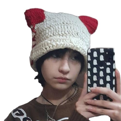 BABYVIVA Gestreifte Strick Mütze Halloween Gestreift Kätzchen Ohrhut Kostüm Party Cosplay Party Hats Kopfbedeckung Halloween BABYVIVA Gestreifte Strick Mütze Halloween Gestreift Kätzchen Ohrhut Kostüm Party Cosplay Party Hats Kopfbedeckung Halloween von BABYVIVA