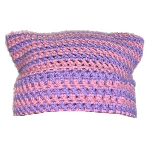 BABYVIVA Gestreifte Strick Mütze Halloween Gestreift Kätzchen Ohrhut Kostüm Party Cosplay Party Hats Kopfbedeckung Halloween BABYVIVA Gestreifte Strick Mütze Halloween Gestreift Kätzchen Ohrhut Kostüm Party Cosplay Party Hats Kopfbedeckung Halloween von BABYVIVA