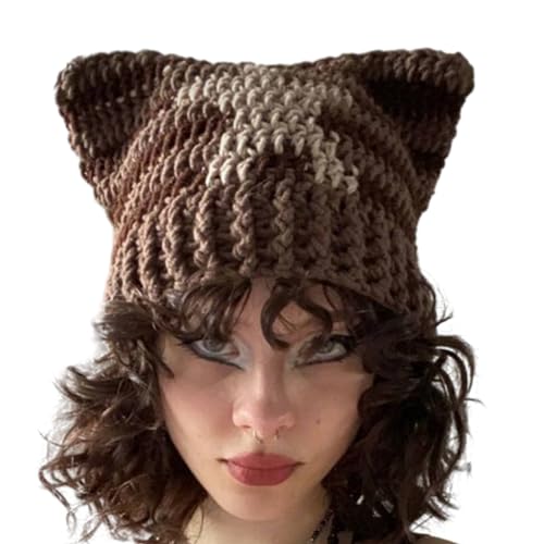 BABYVIVA Gestreifte Strick Mütze Halloween Gestreift Kätzchen Ohrhut Kostüm Party Cosplay Party Hats Kopfbedeckung Halloween BABYVIVA Gestreifte Strick Mütze Halloween Gestreift Kätzchen Ohrhut Kostüm Party Cosplay Party Hats Kopfbedeckung Halloween von BABYVIVA