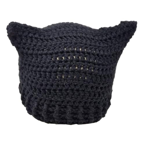 BABYVIVA Gestreifte Strick Mütze Halloween Gestreift Kätzchen Ohrhut Kostüm Party Cosplay Party Hats Kopfbedeckung Halloween von BABYVIVA