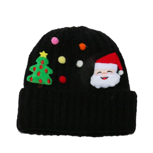 BABYVIVA Gestrickte Weihnachtsschädelkappen Für Festival Family Geting Winter Warme Häkelpullover Urlaub Party Weihnachtshut BABYVIVA Gestrickte Weihnachtsschädelkappen Für Festival Family Geting Winter Warme Häkelpullover Urlaub Party Weihnachtshut von BABYVIVA