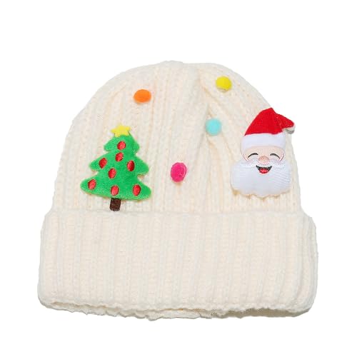 BABYVIVA Gestrickte Weihnachtsschädelkappen Für Festival Family Geting Winter Warme Häkelpullover Urlaub Party Weihnachtshut BABYVIVA Gestrickte Weihnachtsschädelkappen Für Festival Family Geting Winter Warme Häkelpullover Urlaub Party Weihnachtshut von BABYVIVA