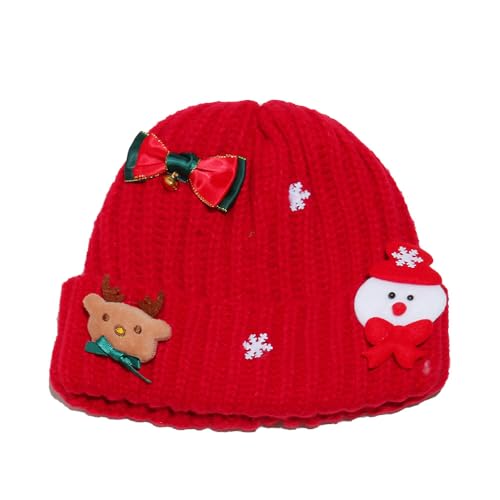 BABYVIVA Gestrickte Weihnachtsschädelkappen Für Festival Family Geting Winter Warme Häkelpullover Urlaub Party Weihnachtshut BABYVIVA Gestrickte Weihnachtsschädelkappen Für Festival Family Geting Winter Warme Häkelpullover Urlaub Party Weihnachtshut von BABYVIVA