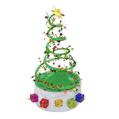 BABYVIVA Green Christmas Tree Hats Party Supplies Für Weihnachten Neujahrsfeier Mehrere Star Weihnachtshut Für Kinder von BABYVIVA