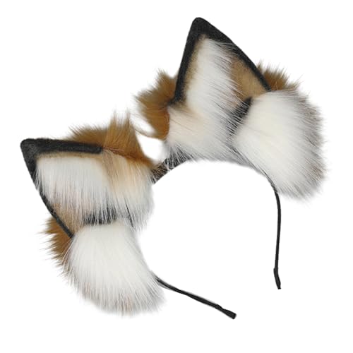 BABYVIVA Halloween Elektrisches Ohr Bieger Stirnband Katze Ohrform Haar Hoop Plüsch Kopfstück Osterparty Cosplay Stirnband Unisex von BABYVIVA