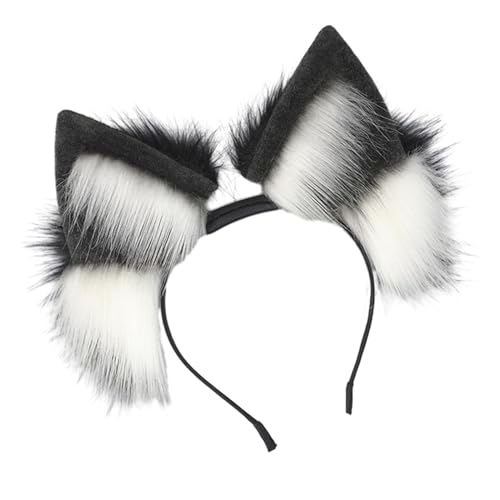 BABYVIVA Halloween Elektrisches Ohr Bieger Stirnband Katze Ohrform Haar Hoop Plüsch Kopfstück Osterparty Cosplay Stirnband Unisex von BABYVIVA