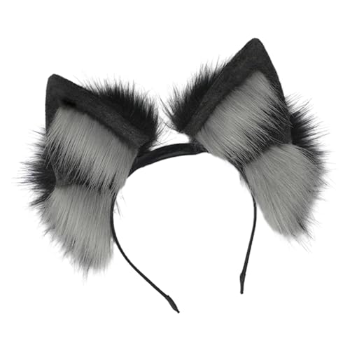 BABYVIVA Halloween Elektrisches Ohr Bieger Stirnband Katze Ohrform Haar Hoop Plüsch Kopfstück Osterparty Cosplay Stirnband Unisex von BABYVIVA