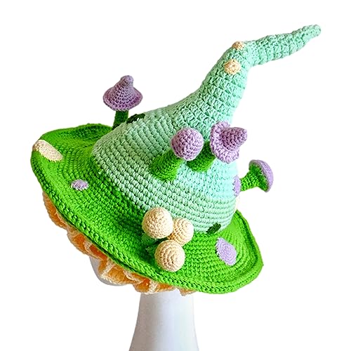BABYVIVA Halloween Gestrickte Märchenhut Mit Pilzdekorie Wizard Männer Frauen Party Kopfbedeckung Cosplay Festivals Party Requisiten BABYVIVA Halloween Gestrickte Märchenhut Mit Pilzdekorie Wizard Männer Frauen Party Kopfbedeckung Cosplay Festivals Party Requisiten von BABYVIVA