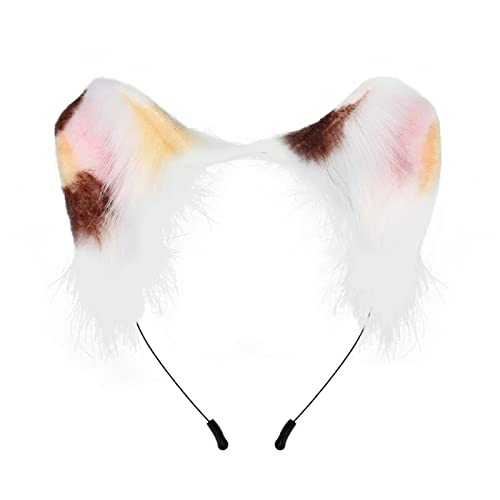 BABYVIVA Handgefertigtes Plüschhaarreifen Für Katzenohren Kopfschmuck Cosplay Accessoires Simulation Ohren Stirnband Für Themenparty von BABYVIVA