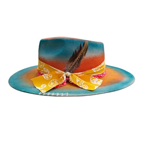 BABYVIVA Klassische Homburger Wolle Green Panama Geschenk Für Freund Geschenkwolle Kostüm Für Versammlungen Freien BABYVIVA Klassische Homburger Wolle Green Panama Geschenk Für Freund Geschenkwolle Kostüm Für Versammlungen Freien von BABYVIVA