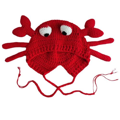 BABYVIVA Krabbenthema Halloween Party Gestrickt Verdickte Krabbenhut Foto Requisiten BABYVIVA Krabbenthema Halloween Party Gestrickt Verdickte Krabbenhut Foto Requisiten von BABYVIVA