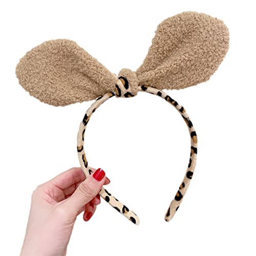 BABYVIVA Leopardenmuster Haarband Bären Ohrhöhe Bogenknoten Form Haar Hoop Süßes Waschen Face Hair Kid Cosplay Party Kostüm Kopfbedeckung BABYVIVA Leopardenmuster Haarband Bären Ohrhöhe Bogenknoten Form Haar Hoop Süßes Waschen Face Hair Kid Cosplay Party Kostüm Kopfbedeckung von BABYVIVA