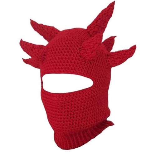 BABYVIVA Lustige Horn Kappe Für Männer Männer Erwachsene Halloween Gesichtsmaske Handgefertigt Warm Warmer Gesichtshut Mit Kapuze Für Party BABYVIVA Lustige Horn Kappe Für Männer Männer Erwachsene Halloween Gesichtsmaske Handgefertigt Warm Warmer Gesichtshut Mit Kapuze Für Party von BABYVIVA