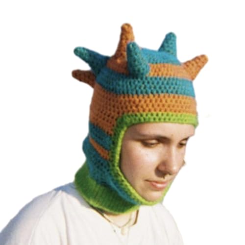 BABYVIVA Lustige Horn Kappe Für Männer Männer Erwachsene Halloween Gesichtsmaske Handgefertigt Warm Warmer Gesichtshut Mit Kapuze Für Party BABYVIVA Lustige Horn Kappe Für Männer Männer Erwachsene Halloween Gesichtsmaske Handgefertigt Warm Warmer Gesichtshut Mit Kapuze Für Party von BABYVIVA