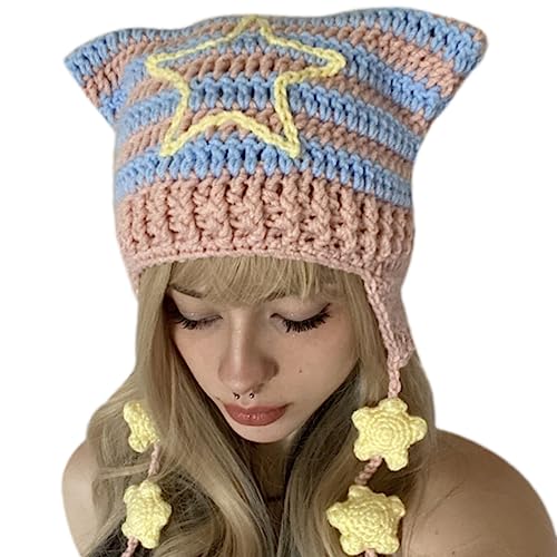 BABYVIVA Mädchen Themen Party Strickhut Verdickte Teufel Katzenohr Foto Requisite BABYVIVA Mädchen Themen Party Strickhut Verdickte Teufel Katzenohr Foto Requisite von BABYVIVA