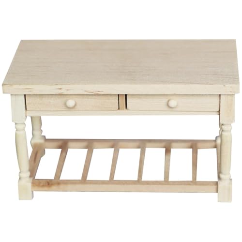 BABYVIVA Miniaturhandwerk Holzschreibtischmodell Mit Realistischem Design Perfekt Für Dollhouses Szenen Und Anzeige BABYVIVA Miniaturhandwerk Holzschreibtischmodell Mit Realistischem Design Perfekt Für Dollhouses Szenen Und Anzeige von BABYVIVA