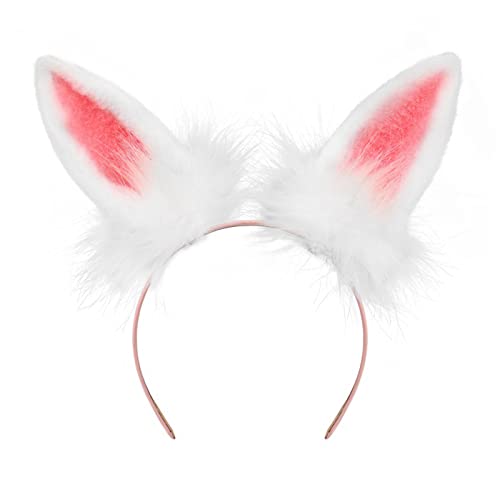 BABYVIVA Nette Simulation Plüsch Tierisches Ohrstirnband Kaninchenohren Haare Reifen Empfohlener Kaninchen Haarclip Für Geburtstagsfeier von BABYVIVA