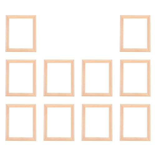 BABYVIVA Packung Von 10 Natürlichen Holzminiaturfoto Frames Für Dollhouses Decors and Craft Projects BABYVIVA Packung Von 10 Natürlichen Holzminiaturfoto Frames Für Dollhouses Decors and Craft Projects von BABYVIVA