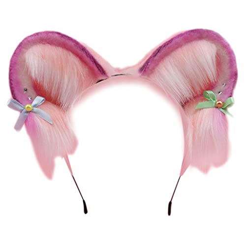 BABYVIVA Pelz Kätzchen Ohren Stirnband Mit Cartoon Für Katzenohren Haarband Zum Waschen Von Gesicht Party Theme Party Kostüm BABYVIVA Pelz Kätzchen Ohren Stirnband Mit Cartoon Für Katzenohren Haarband Zum Waschen Von Gesicht Party Theme Party Kostüm von BABYVIVA