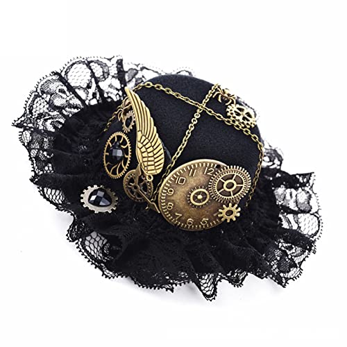 BABYVIVA Punk Gothic Hair Clip Steampunk Top Mit Ausrüstung Cosplay Top Für Halloween Weihnachten BABYVIVA Punk Gothic Hair Clip Steampunk Top Mit Ausrüstung Cosplay Top Für Halloween Weihnachten von BABYVIVA
