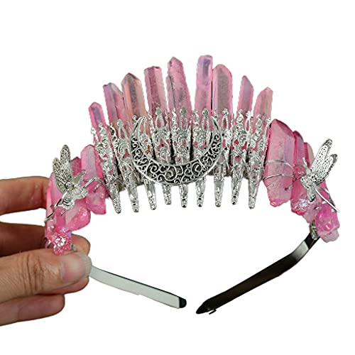 BABYVIVA Quarzkrone Für Rohe Kristall Mit Mond Vintage Metal Haop Haopous Halloween Kostüm Haar Accessori BABYVIVA Quarzkrone Für Rohe Kristall Mit Mond Vintage Metal Haop Haopous Halloween Kostüm Haar Accessori von BABYVIVA