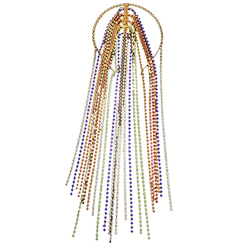 BABYVIVA Retro Für Strasskappe Handgefertigte Braut Braut Für Kopfzubehör Exotisch Cleopatra Kopfbedeckung Für Themed Party von BABYVIVA