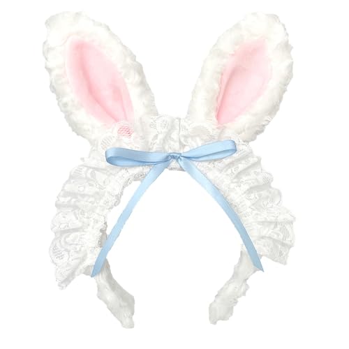 BABYVIVA Schöne Kaninchen Ohr Hairband Anime Plüsch Stirnband Rollenspiele Kostüm Kopfschmuck Mädchen Maid Cosplay Head Accessoires BABYVIVA Schöne Kaninchen Ohr Hairband Anime Plüsch Stirnband Rollenspiele Kostüm Kopfschmuck Mädchen Maid Cosplay Head Accessoires von BABYVIVA