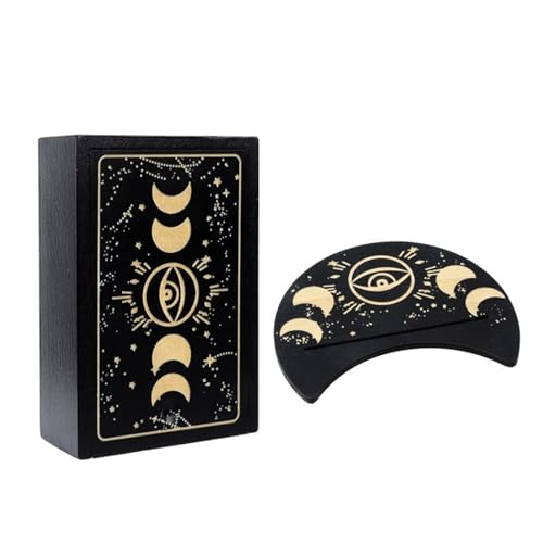 BABYVIVA Spiel Tarotkarten Aufbewahrungsbox Holz Tarotkarten Hülle Mit Kartenhalter Tragbare Karten Container Astrologie Schmuckteile Box BABYVIVA Spiel Tarotkarten Aufbewahrungsbox Holz Tarotkarten Hülle Mit Kartenhalter Tragbare Karten Container Astrologie Schmuckteile Box von BABYVIVA