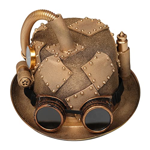 BABYVIVA Steampunk Männer Mit Schutzbrille Gay Top Gothic Steampunk Top Für Männer Nicht Schlupfhut Karneval Nachtclub BABYVIVA Steampunk Männer Mit Schutzbrille Gay Top Gothic Steampunk Top Für Männer Nicht Schlupfhut Karneval Nachtclub von BABYVIVA
