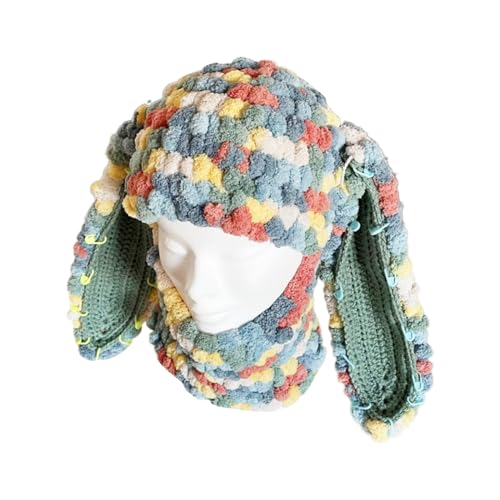 BABYVIVA Strick Kaninchenohr Ohr Für Studenten Erwachsener Halloween Winterhut Gesicht Teenager Halten Warm Cosplay BABYVIVA Strick Kaninchenohr Ohr Für Studenten Erwachsener Halloween Winterhut Gesicht Teenager Halten Warm Cosplay von BABYVIVA