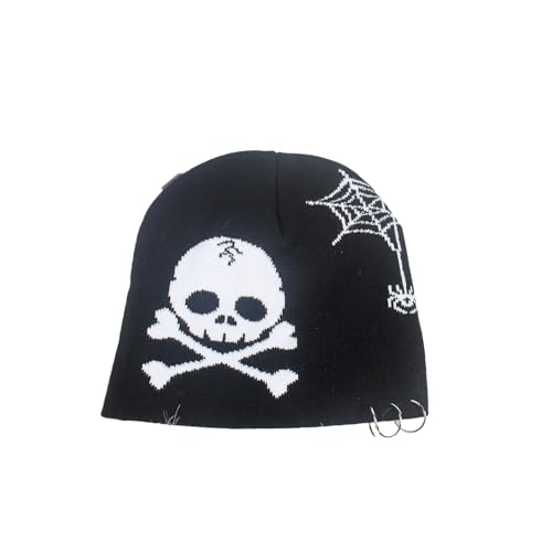BABYVIVA Unisex Gothic Skull Gehäkelt Hip Hop Für Frauen Männer Bild Requisiten Knochenspinnweb Halloween Party BABYVIVA Unisex Gothic Skull Gehäkelt Hip Hop Für Frauen Männer Bild Requisiten Knochenspinnweb Halloween Party von BABYVIVA