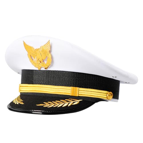 BABYVIVA Unisex Wachmann Für Rollenspiele Für Erwachsene Themenparty Captain Mit Abzeichen Für Bühnenaufführungen Kostüm Kopfbedeckung BABYVIVA Unisex Wachmann Für Rollenspiele Für Erwachsene Themenparty Captain Mit Abzeichen Für Bühnenaufführungen Kostüm Kopfbedeckung von BABYVIVA