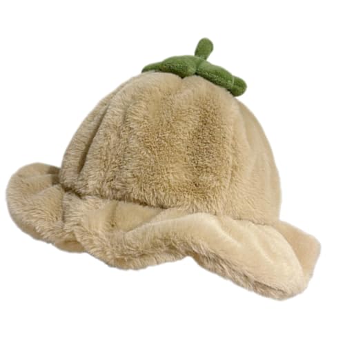 BABYVIVA Verdickte Kopfbedeckungshut Obst Persimmon Pelry Für Musikfestival Stylish Halloween von BABYVIVA