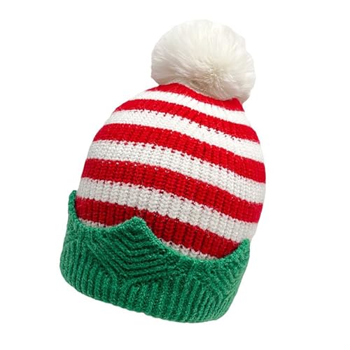 BABYVIVA Weihnachtskappen Unisex Santa Hats Warm Hat Strick Streifen Für Cosplay Aktivitäten Und Urlaubsmode BABYVIVA Weihnachtskappen Unisex Santa Hats Warm Hat Strick Streifen Für Cosplay Aktivitäten Und Urlaubsmode von BABYVIVA