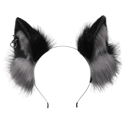 BABYVIVA Wolf Kätzchen Cosplay Accessoires Party Kostüm Kätzchen Stirnband Animation Hair Hoop Für Maskerade Rollenspiel von BABYVIVA