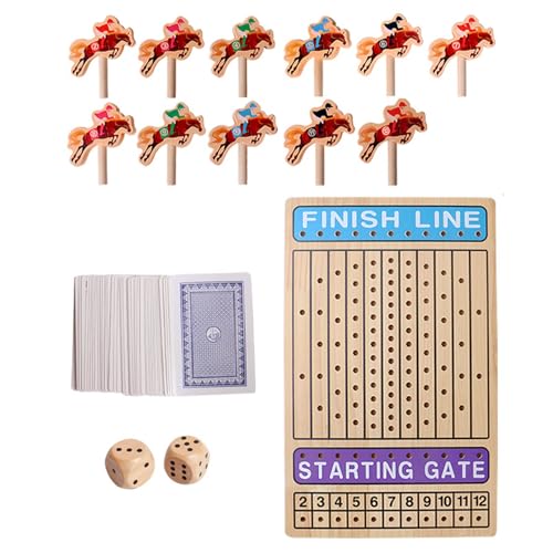 Brettspiel Für Pferderennen Mit 11 Wood Horses Kids Party Toy Toy Wald Race Game Indoor Und Outdoor Brettspiele Für Party Brettspiel Für Pferderennen Mit 11 Wood Horses Kids Party Toy Toy Wald Race Game Indoor Und Outdoor Brettspiele Für Party von BABYVIVA