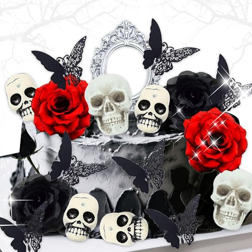 32 PCS Halloween Kuchen Topper Hexe Geist Geburtstag Dekoration Rip Kuchen Dekoration für Kinder Halloween Party Supplies 32 PCS Halloween Kuchen Topper Hexe Geist Geburtstag Dekoration Rip Kuchen Dekoration für Kinder Halloween Party Supplies von BACH AND BOOZY