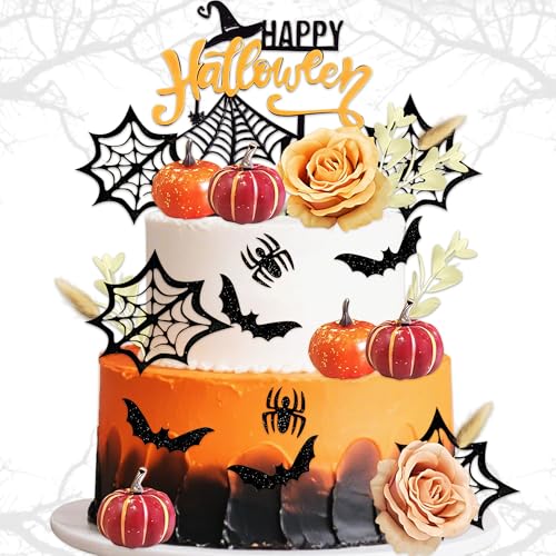 32 Stück Halloween Kuchendekoration Hexe Geist Kuchen Topper Rip Kuchen Dekoration Geburtstag Dekoration für Jungen Mädchen Halloween Party Supplies 32 Stück Halloween Kuchendekoration Hexe Geist Kuchen Topper Rip Kuchen Dekoration Geburtstag Dekoration für Jungen Mädchen Halloween Party Supplies von BACH AND BOOZY